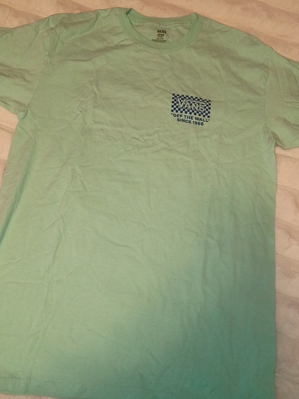 Vans Mint Green Logo Graphic Tee